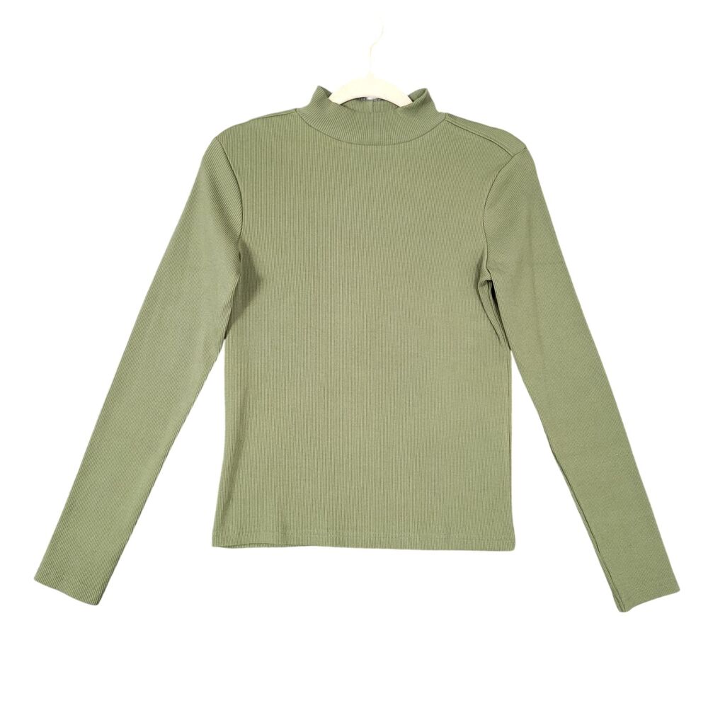 NWT PACT Green Organic Cotton Ribbed Knit Top Sustainable Ethical SIZE LARGE